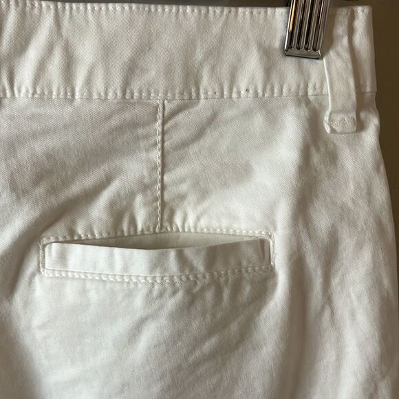 GAP white city shorts 5“ inseam front & back pockets belt loops mid rise size 00 - Picture 7 of 14